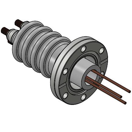 20+KV真空貫穿CF電極法蘭