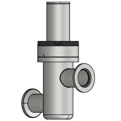 真空KF法蘭氣動(dòng)直線(xiàn)型角閥