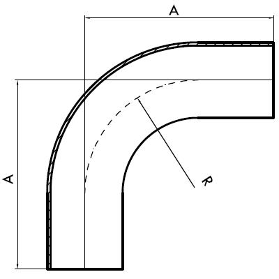 DT-4.1.1-1 (DT7), 90° Bends Weld Ended